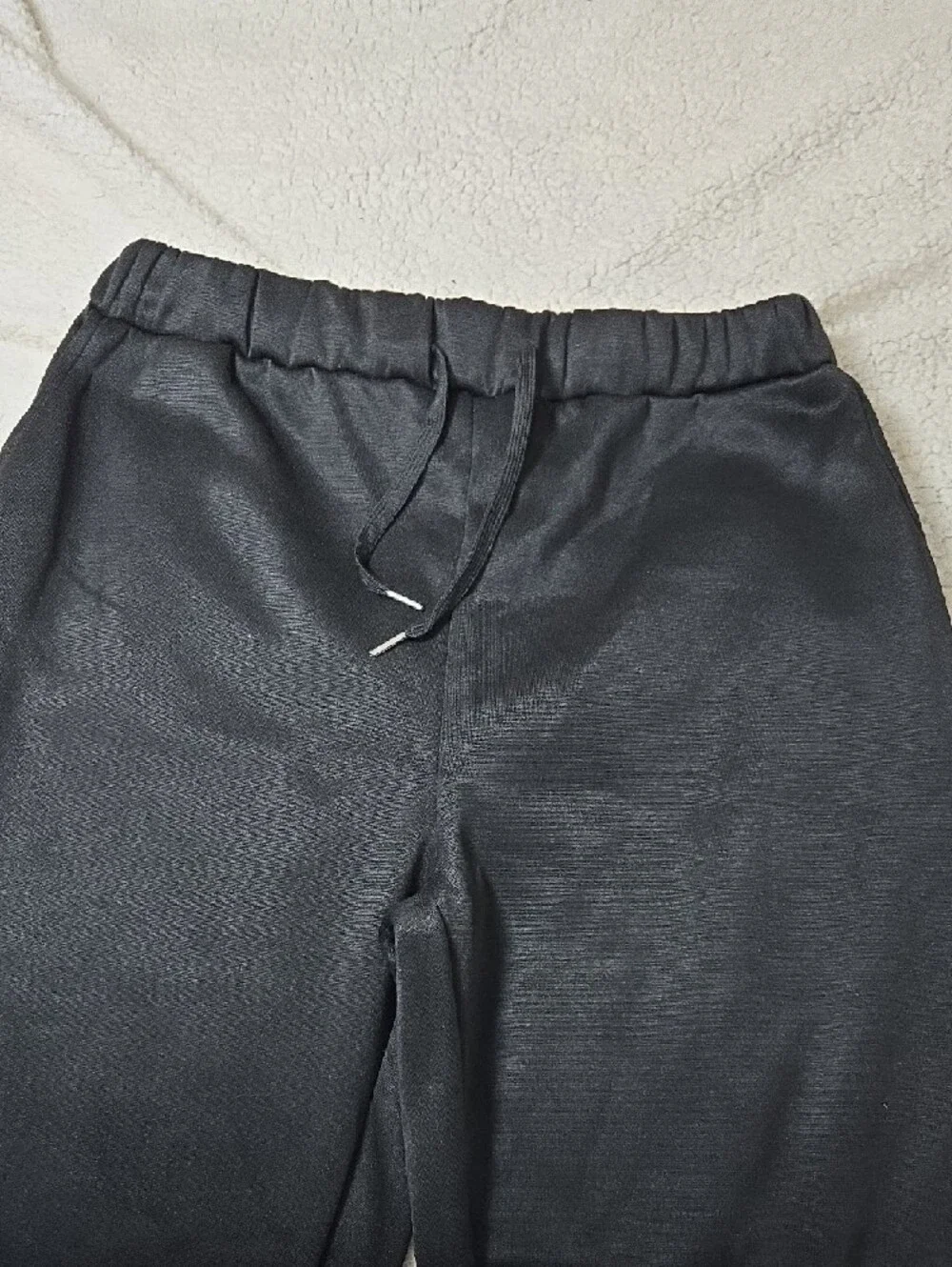 Men's Black Drawstring Jogger Pants